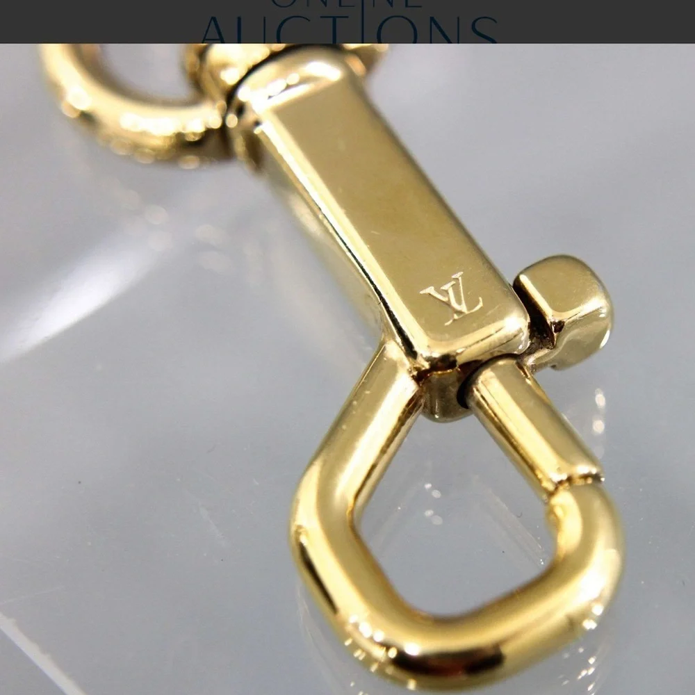 Authentic Louis Vuitton Shiny Gold Key Holder